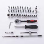 46 in 1 Pcs Tool Kit & Screwdriver and Socket Set Multi Purpose Tool Case