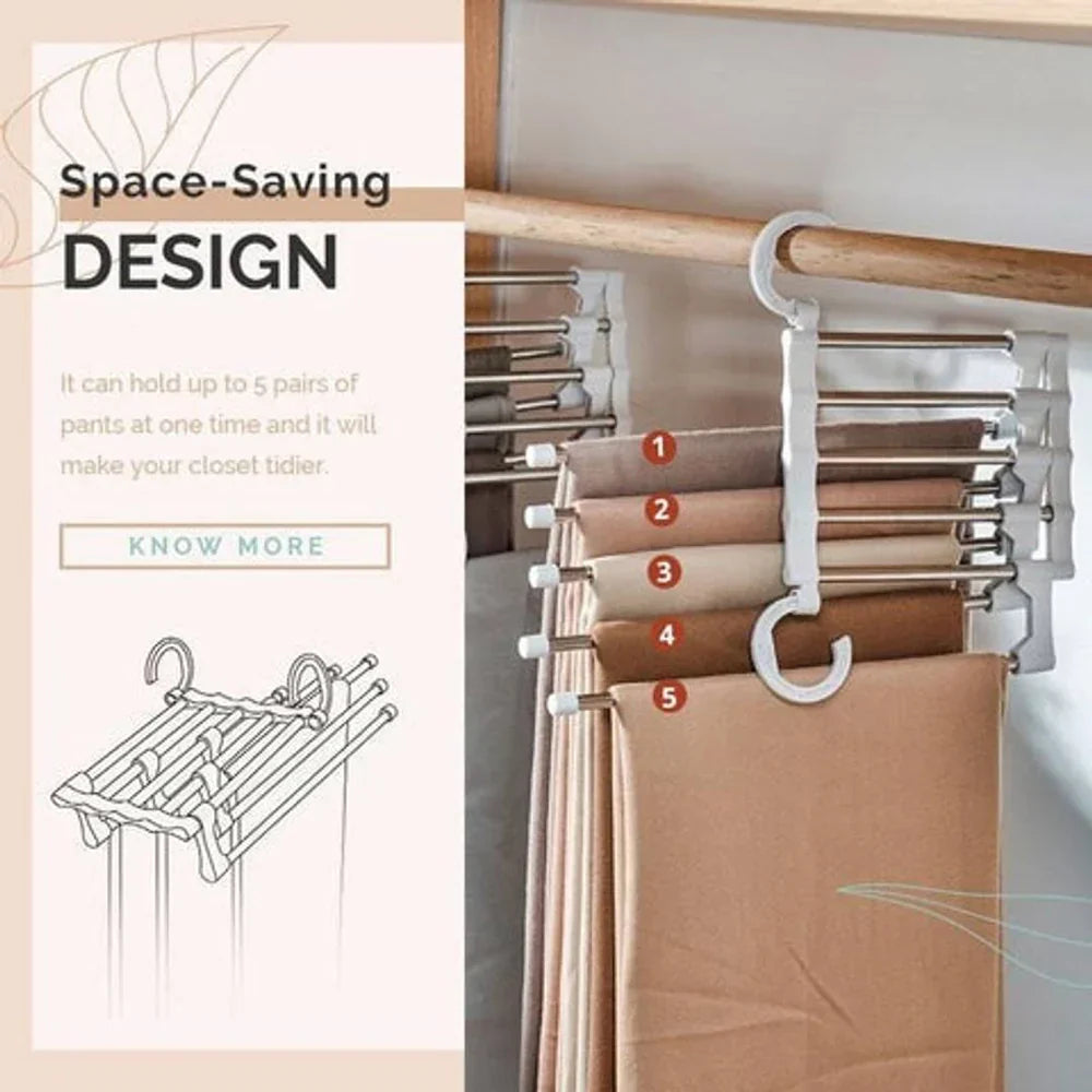5-IN-1 FOLDABLE HANGER ORGANIZER (BUY 1 GET 1 FREE)